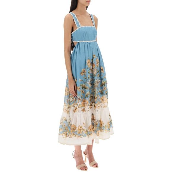 Zimmermann 'Chintz' Ramie Midi Dress - Picture 2 of 4